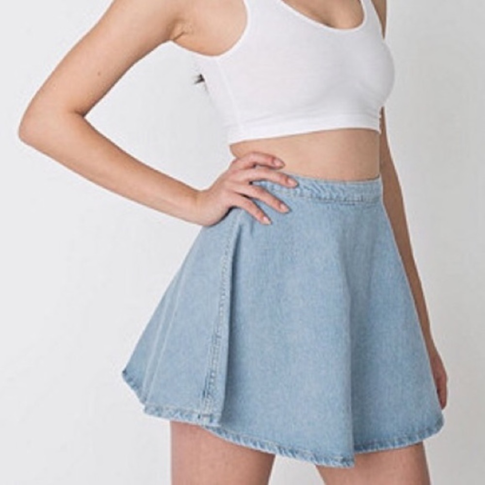 American Apparel denim circle skirt